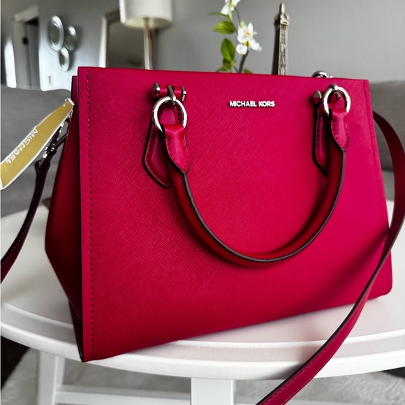 Michael Kors Bold Pink Satchel - Picture 12 of 13